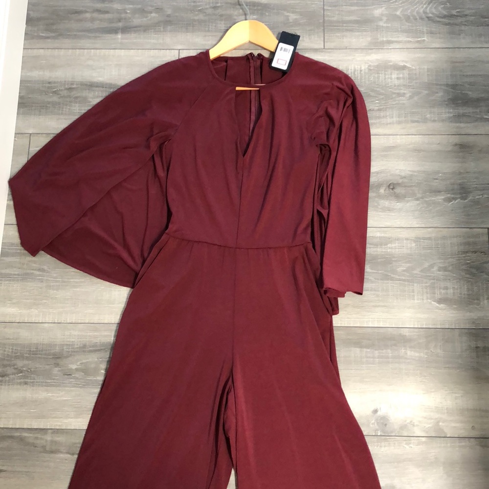 GUESS Micah Cape Wide Leg Jumpsuit - Picture 5 of 7
